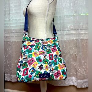 Vera Bradley Postage Stamp Large Crossbody Purse